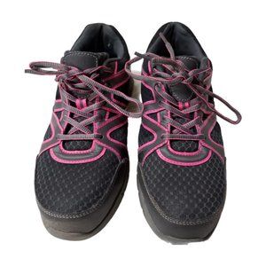 Brahma Womens 8.5 Grey Pink Steel Toe Work Safety Athletic Shoes ASTM F2413-11